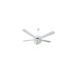 Ventilatore da soffitto in legno laccato bianco 4 lampade - Mod. Marco Polo precio