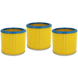 vhbw 3x filtro rotondo / filtro lamellare per aspirapolvere Shop-Vac 7408 P, Euromac V 10, Hobby Vac 1000, Plus 1001 en oferta