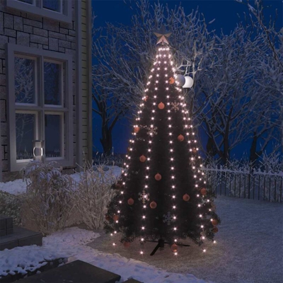 Rete di Luci per Albero di Natale con 250 LED IP44 250 cm - Verde - Vidaxl