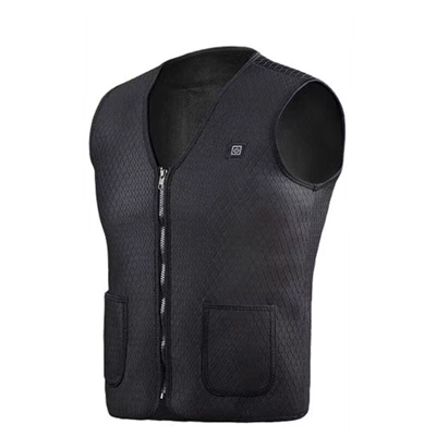 Gilet riscaldato con ricarica USB Gilet riscaldato intelligente (senza batteria esterna) Neoprene nero,XL - XL