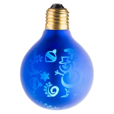 Ecolicht 30080130003 E27 LED 0.5W G80 360 - decorativi 'Snowman' blu
