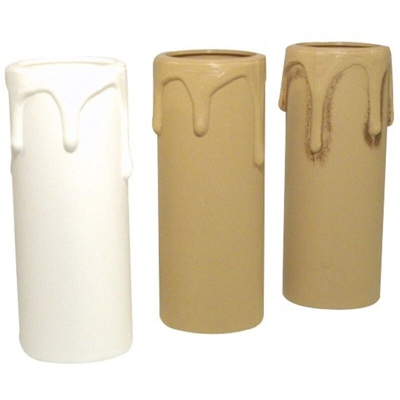 Portalampada finta candela colore avorio-avorio bruciato-bianco attacco e14 luce Colore principale BIANCO