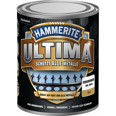 Metallo lacca protettiva opaca Ultima (WB) 750 ml bianco traffico (Per 3)
