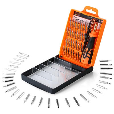 Jiecome Set di strumenti di riparazione portatile multifunzione da 33 pezzi Set di cacciaviti manuali Phillips JM8101