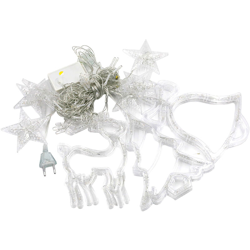 3,5 m 138 luci elementi natalizi 8 modalita effetto luce bianco caldo catena di cortine piccole standard europeo precio