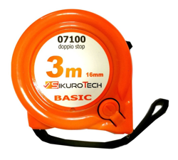 Flessometro 3 metri cassa abs 07100 - Sikurotech en oferta