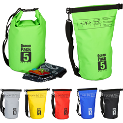 Zaino impermeabile Ocean Pack 5L borsa stagna ultraleggera sacca dry bag da kajak vela sci snowboard verde en oferta