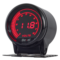 LEDLUX LCD5201 Voltmetro Manometro Digitale LCD Voltaggio Volts Gauge 52mm 12V Auto Doppio Ingresso Alimentazione 10 Colori Remote Controllo Bottone precio
