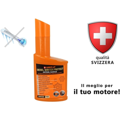 Warmup - LEDLUX WUDWP250 WARM UP Diesel Winter Protect DWP250 Anti Gelo Anticongelante Per Diesel Gasolio 250ml