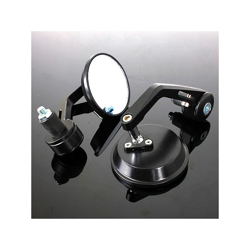 Drillpro - 2x 7/8 `` 22MM Universale Specchio Retrovisore Laterale Vista posteriore Bici da motociclista in alluminio nero características