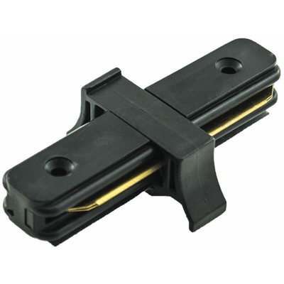 Generico - Connettore giunto dritto innesto binario elettrificato faro led manuale nero