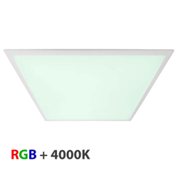 Pannello LED ultra slim 55W RGBW 4000K incasso cromoterapia dimmerabile 24V en oferta