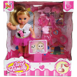 B&s - Carol family bambola giocattolo centro estetico accessori 3 anni parrucchiera en oferta