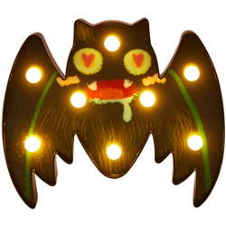 Stringa di luce decorativa per esterni di Halloween (alimentatore 2 * AA senza consegna),pipistrello A - pipistrello A precio