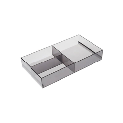 Reggimensola trasparente con supporto elegante in laccato bianco 85x30x52mm - 906 Reggimensola en oferta
