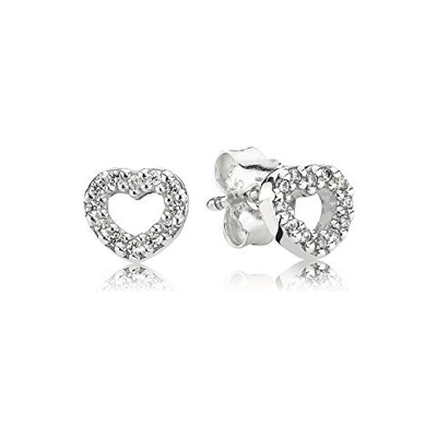 290528cz - Orecchini A Wolf Da Donna Con Zirconi, Argento Sterling 925