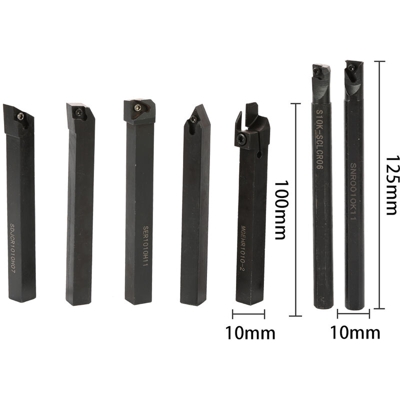 Happyshopping - 21PCS Multifunzione Inserti in metallo duro Barra di alesatura portautensili con utensile per tornio chiave