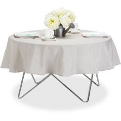 Tovaglia da tavola idrorepellente poliestere stirabile copritavolo da giardino tondo d: 140 cm talpa precio