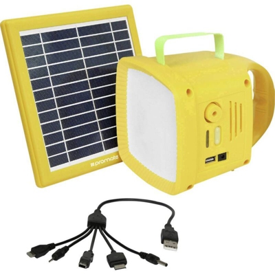 SolarTorch1 SolarTorch-1 LED (monocolore) Luce da campeggio 90 lm a batteria ricaricabile Giallo - Pro Mate