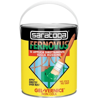 Vernice Antiruggine in Gel Fernovus, Brillante Tabacco Brillante 2,5Lt - Saratoga