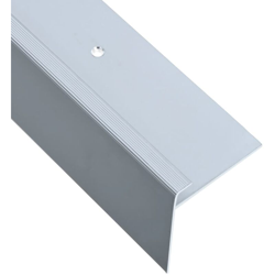 Profili a F per Gradini 15 pz in Alluminio 90 cm Argento - Argento - Vidaxl en oferta