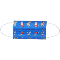 ??Non medico?? Maschere natalizie Maschere monouso a 3 strati 5 pezzi,blu scuro - blu scuro características