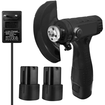 Asupermall - Mini smerigliatrice angolare multifunzionale, smerigliatrice angolare elettrica al litio, senza disco, 16,8 V due elettricit