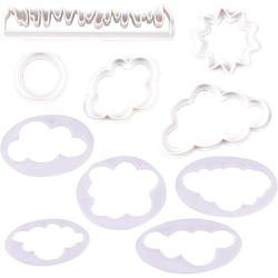 10 Pezzi Nuvola Cookie Cutters Nuvola Fondente Modello Decorazione Formine Per Torta Nuvola Sicuro e Sano, Per Dolci, Pasta, Panini, Sala Da Forno, precio