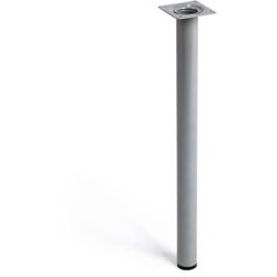 gamba cilindrica stile moderno per tavolini e mobili. Altezza di 40 cm. Realizzata in acciaio con finitura cromo opaco. Per il bricolage e il DIY. precio