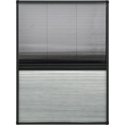 Zanzariera Plissettata Finestra Alluminio 80x120 cm con Tendina - Antracite - Vidaxl características