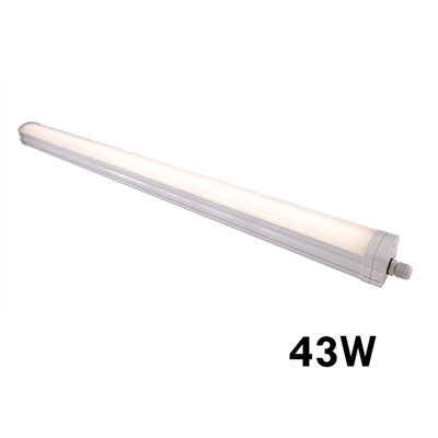 Plafoniera LED 43W barra modulare lampada soffitto luce tunnel IP65 4000K 160cm