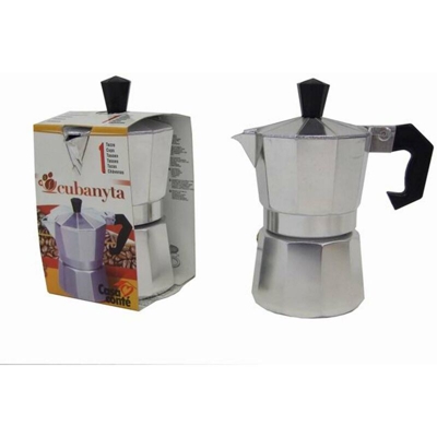 Ricelsud.it - CUBANITA CAFFETTIERA CAFFE' 1 TAZZE IN ALLUMINIO PRA 090668