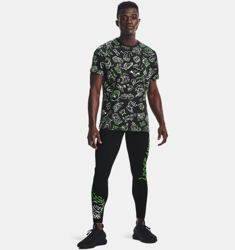 Maglia a manica corta UA Run Your Face Off da uomo en oferta