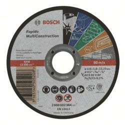 Bosch Accessories ACS 60 V BF 2608602384 Disco di taglio dritto 115 mm 22.23 mm 1 pz. características