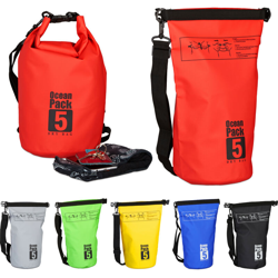 Zaino impermeabile Ocean Pack 5L borsa stagna ultraleggera sacca dry bag da kajak vela sci snowboard rosso en oferta