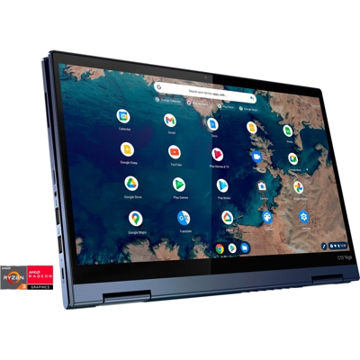 ThinkPad C13 Yoga DDR4-SDRAM Chromebook 33,8 cm (13.3") 1920 x 1080 Pixel Touch screen AMD Ryzen 3 4 GB 128 GB SSD Wi-Fi 6 (802.11ax) Chrome OS Blu, Notebook