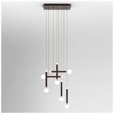 Sospensione A Sospensione Moderna A Led Caffè, Bianco Caldo 3000k 3600lm