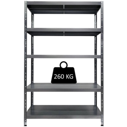 Scaffale In Metallo Maciste 100 X 50 X 195 H 5 Piani Kg 260 Senza Bulloni precio