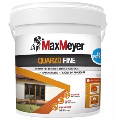 Max Meyer - PITTURA QUARZO FINE BIANCA LT.4