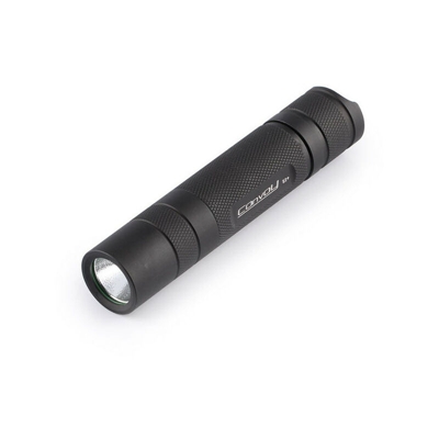 Convoy S2 + EDC 3000-4500K Torcia 8 LED 3/5 modalità 18650 Mini torcia nera A