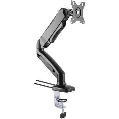 Supporto da Scrivania per Monitor 13-27'' con USB e audio - Techly