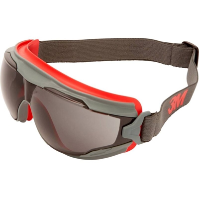 3M Goggle Gear 500 GG502SGAF Occhiali a mascherina antiappannante Rosso, Grigio DIN EN 166