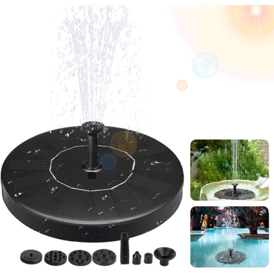 Fontana pompa acqua solare anti-intasamento 1.5W