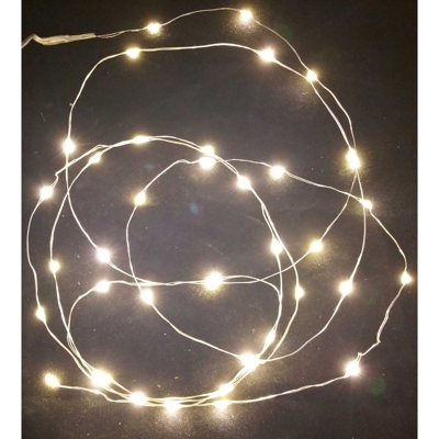 Peragashop - 20 MICROLED LUCI BIANCO CALDO MINI A BATTERIA DECORO PRESEPE NATALE ADDOBBI