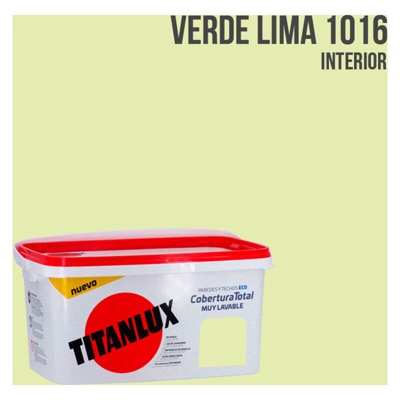 Secchio di vernice a copertura totale Titan da 4 litri | Verde lime - Verde lime