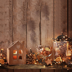 Lotti Importex - Catena luminosa di luci natalizie a 200 led con cassa musicale decorazione per esterno addobbi -Luce Calda características