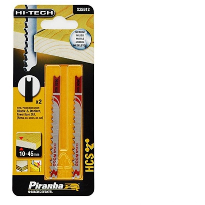 Black&decker - BLACK&DECKER PIRANHA 2 LAME SEGHETTO ALTERNATIVO PER LEGNO X25512 TAGLIO RAPIDO