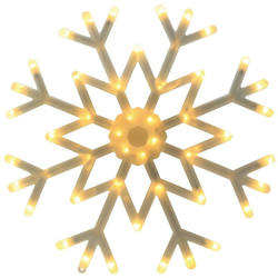Blachère Illumination - Fiocco di neve a led bianco caldo luminoso 40cm da esterno características