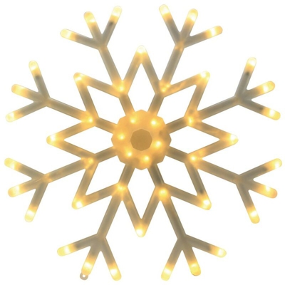 Blachère Illumination - Fiocco di neve a led bianco caldo luminoso 40cm da esterno