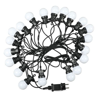 V-TAC VT-71020 catenaria luminosa led lampadine 20pcs 6000K 10M raccordabile con ingresso e uscita 2PIN IP44 - sku 7440